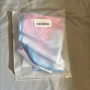 Pink and Blue Tie-Dye microfiber towel